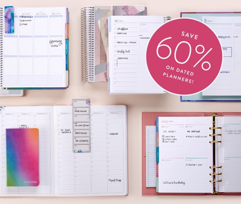 Save 60% on dated LifePlanners!