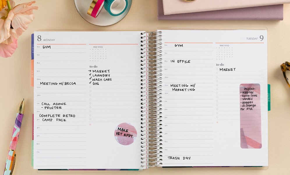 How do you use your daily planner effectively