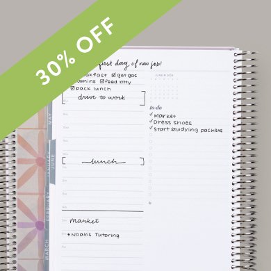30% off Monthly Planners. Click to shop now.