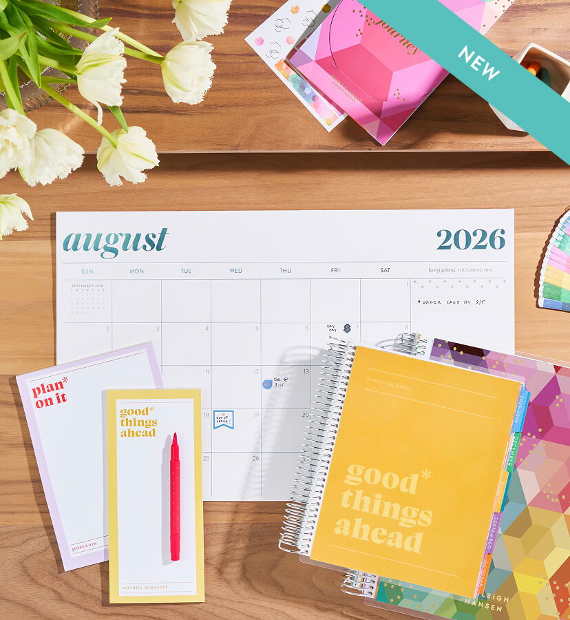 New Monthly Planner and Planning Accessories. Click to shop now.