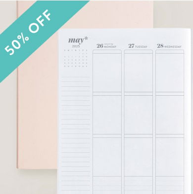 Softbound Planners. Click to shop now.