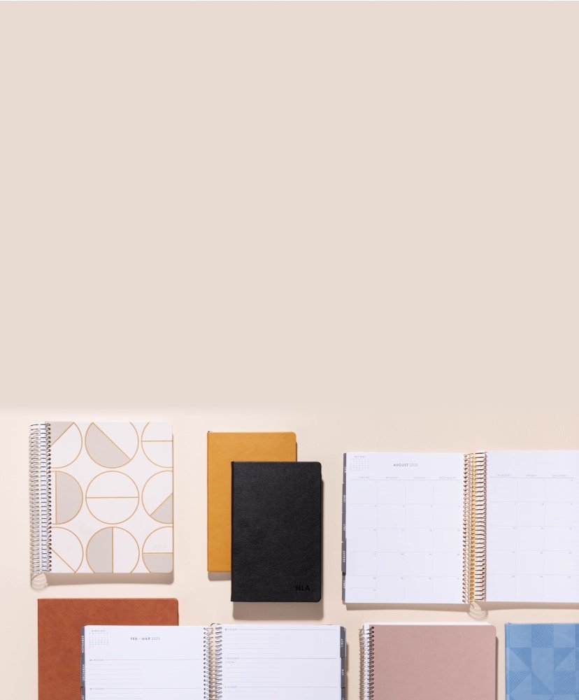 assorted Focused planners.
            