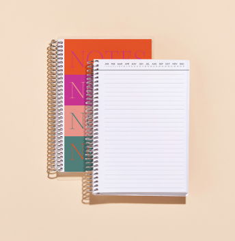 Small A5 Notebooks. Click to shop.