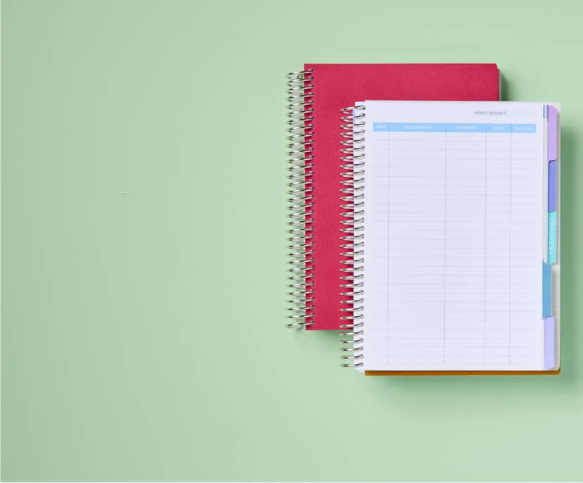 Budget Planners. Click to shop.