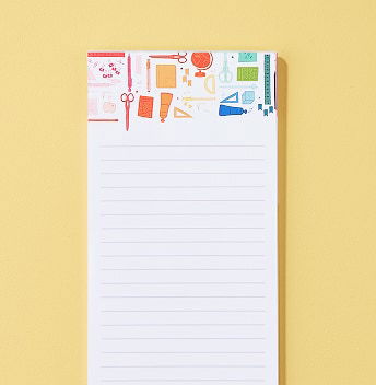 Personalized list pads. Click to shop now.