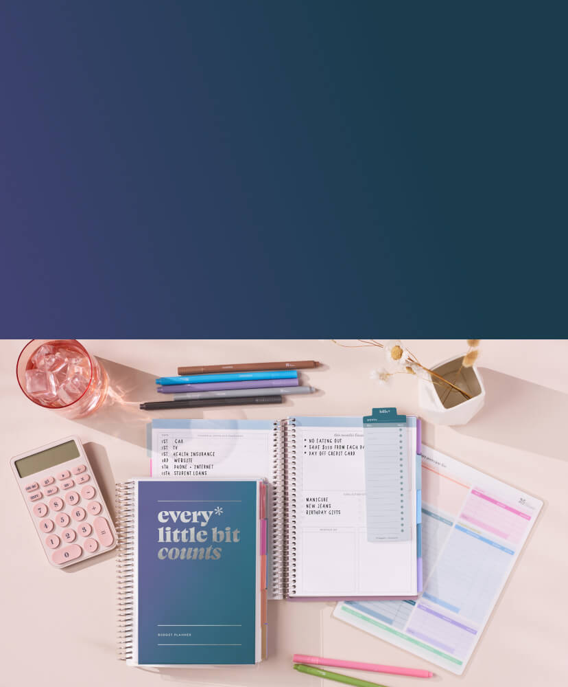 Collection of new budgeting and meal planning tools. Click to shop now.