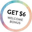 Get $6 Welcome Bonus