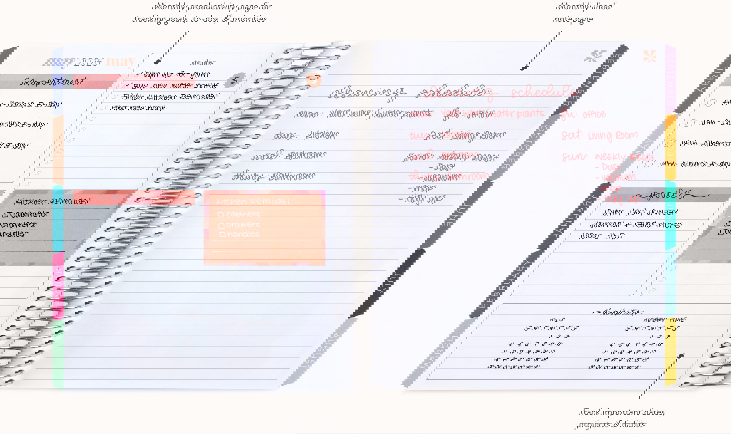 Peacock Softbound Teacher Lesson Planner