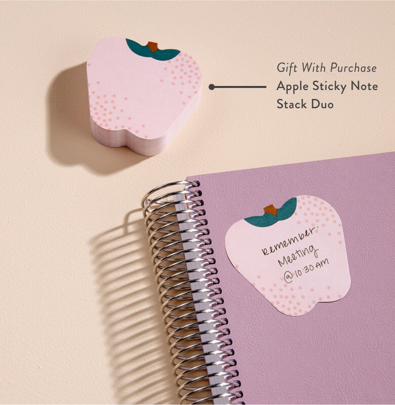 Apple sticky note stack duo