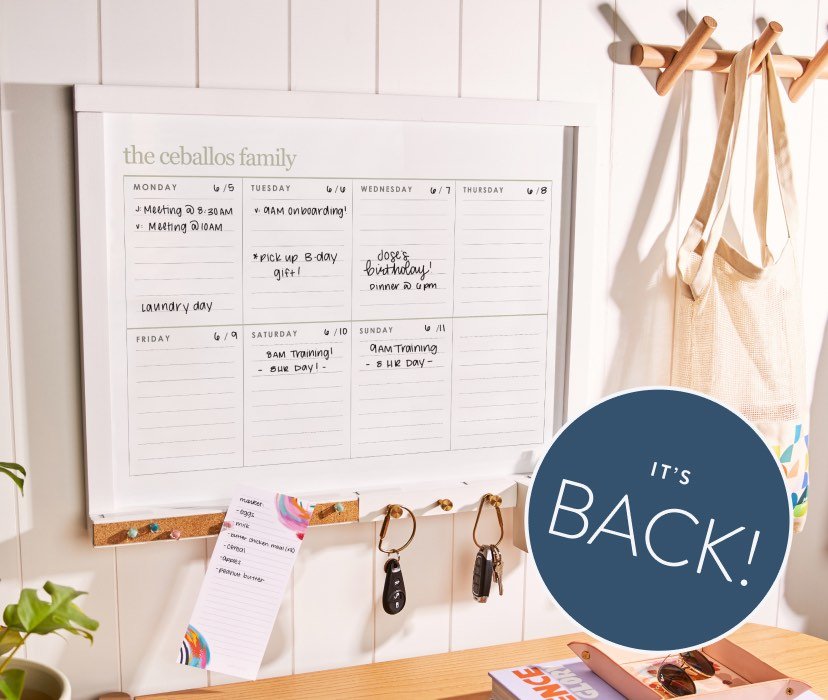 Wefuesd Wall Acrylic Weekly Planner Board Clear Dry Erases Calendar Planner  Reusable Weekly Daily To Do List Board, Office Supplies, Office Desk