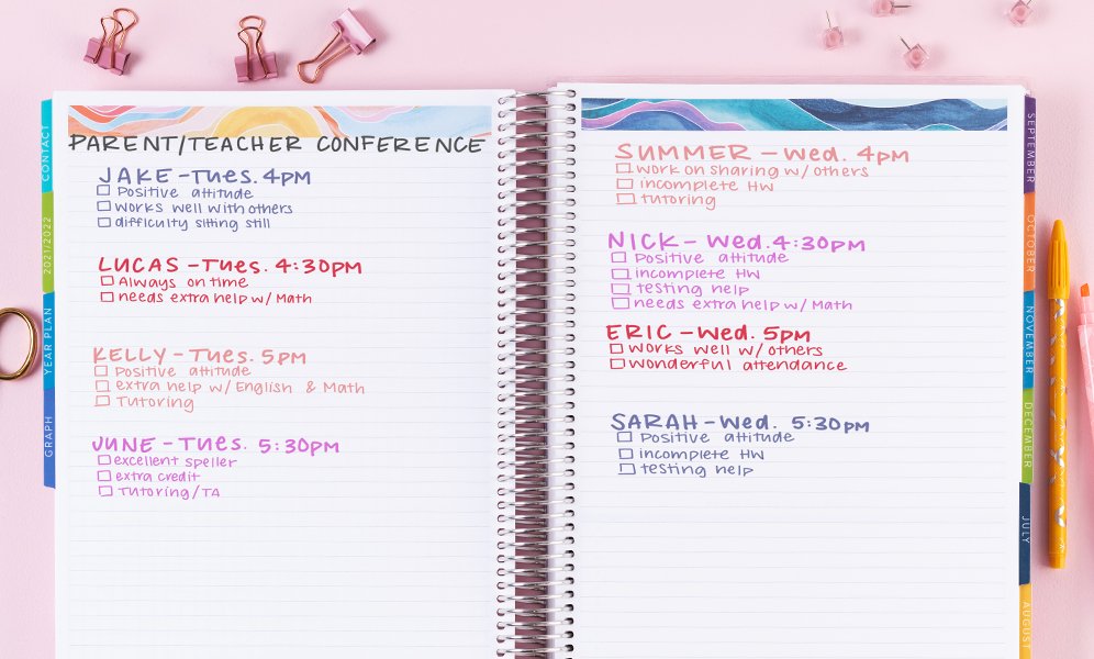 How to Use an Erin Condren Teacher Lesson Planner