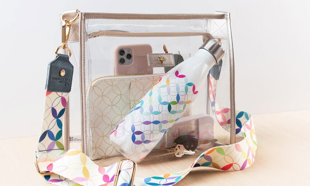 Erin Condren Clear Crossbody Stadium Bag