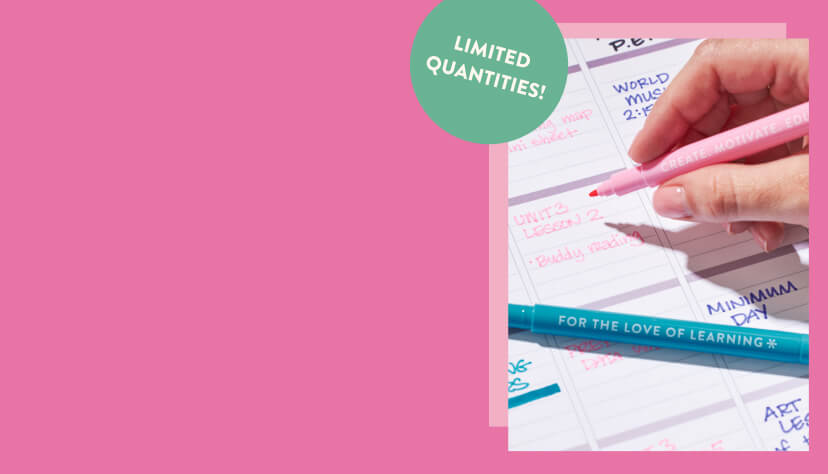 FREE gift with $50+ orders: Teacher Dual-Tip Markers 6-Pack! Limited Quantities! Click to shop now!