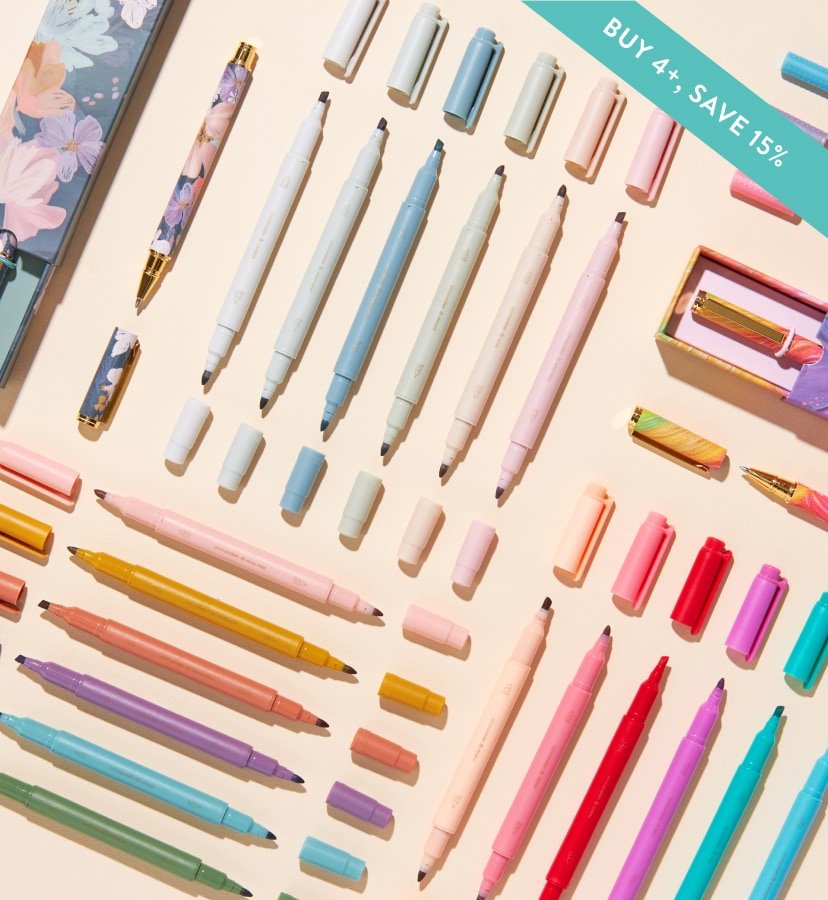 New Planner Accessories. Buy 4 or more, Save 15% off. Click to shop now.
