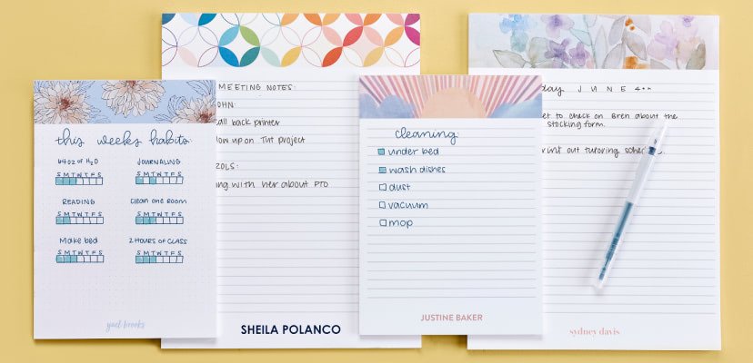 PERSONALIZED NOTEPADS