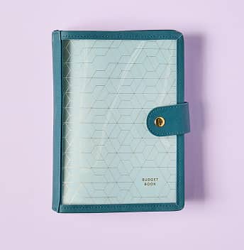 Petite Planners inside a dark blue clear folio. Click to shop Folio System.
