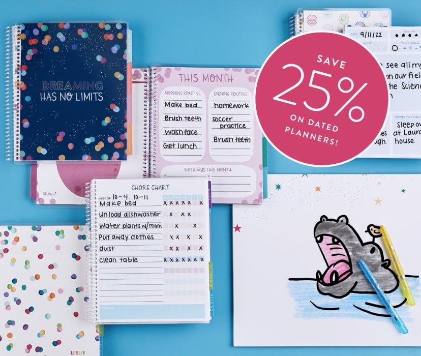 Save 25% on dated planners!