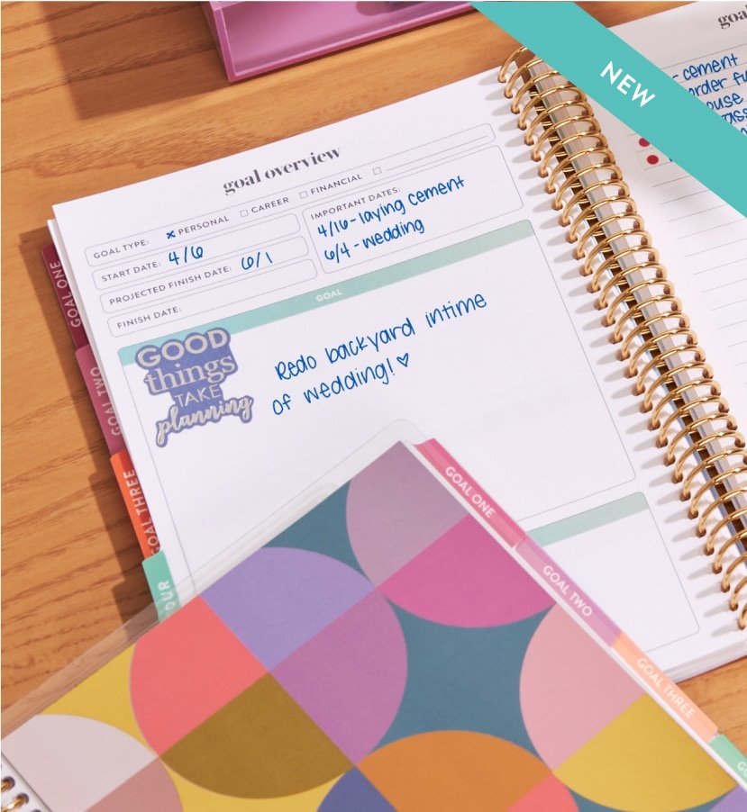 Goal Setting planners and accessories. Click to shop now.