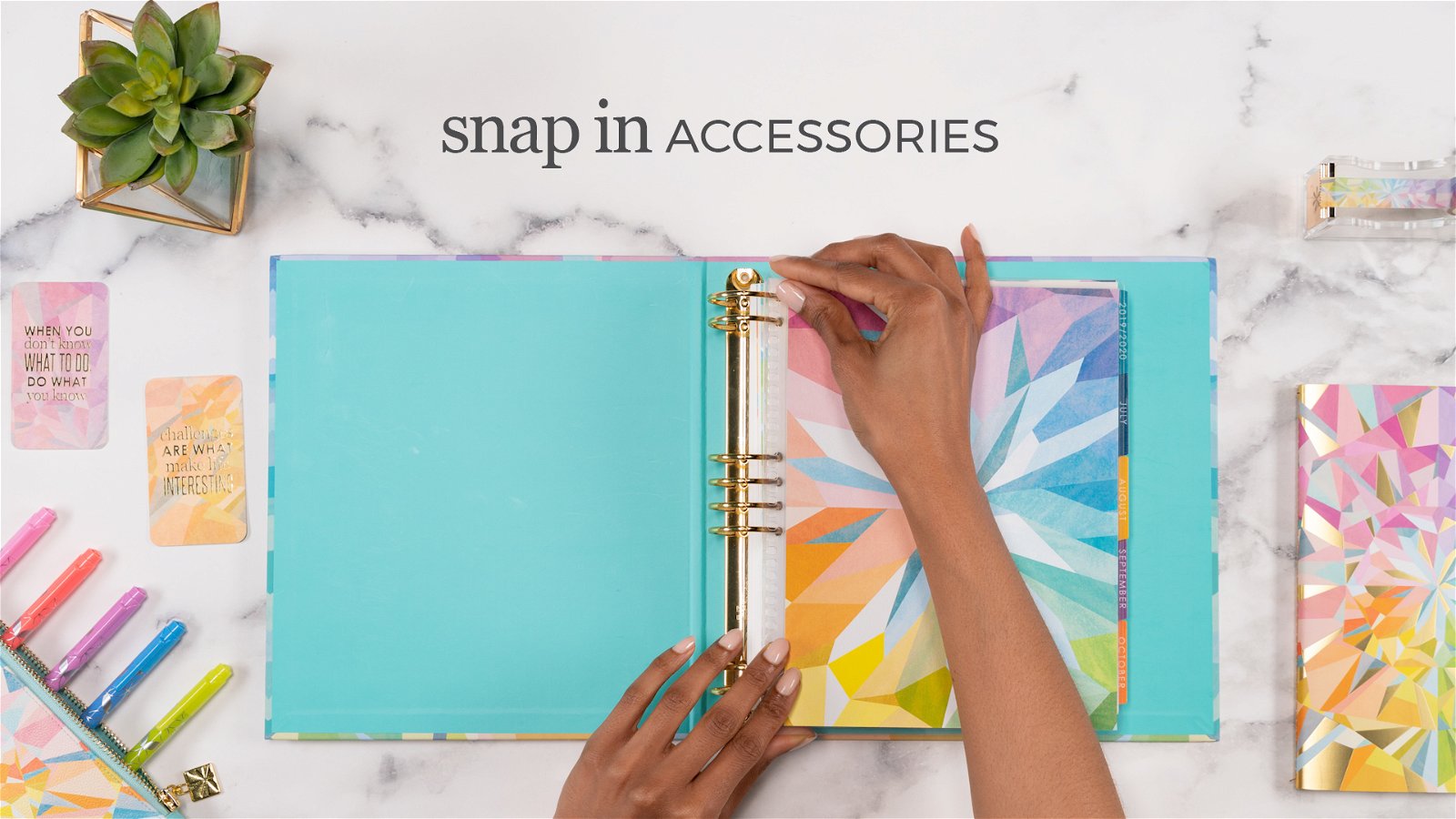How To Use Snap-In Accessories in the LifePlanner™ Binder