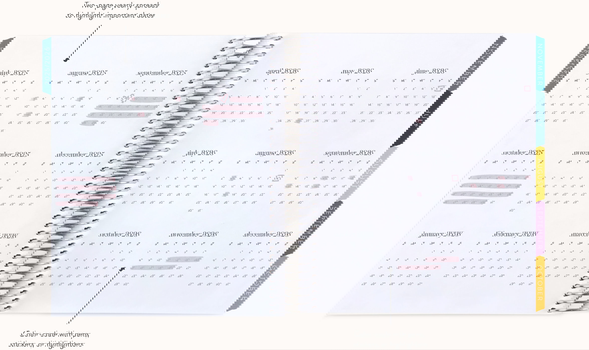 Peacock Softbound Teacher Lesson Planner