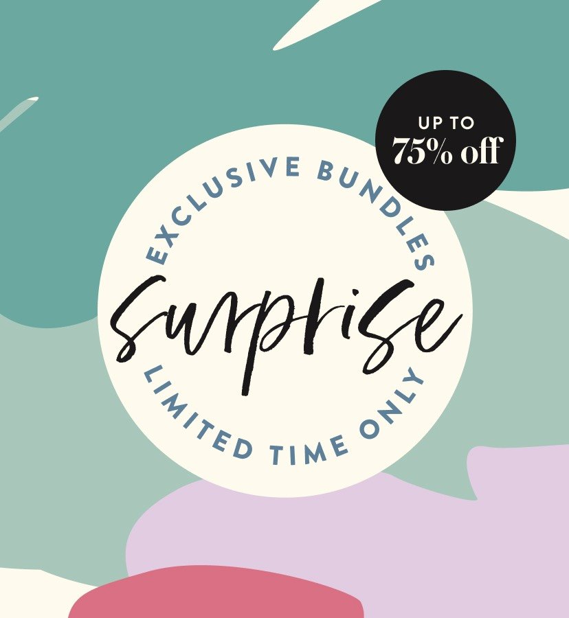Surprise Exclusive Bundles, limited time only - up to 75% off