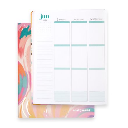 2024 Brilliant A5 Dated Weekly Planner Agenda