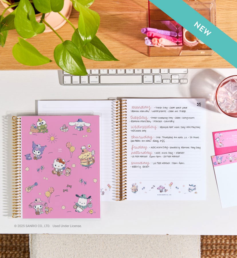 New Hello Kitty planners and accessories. Click to shop now.