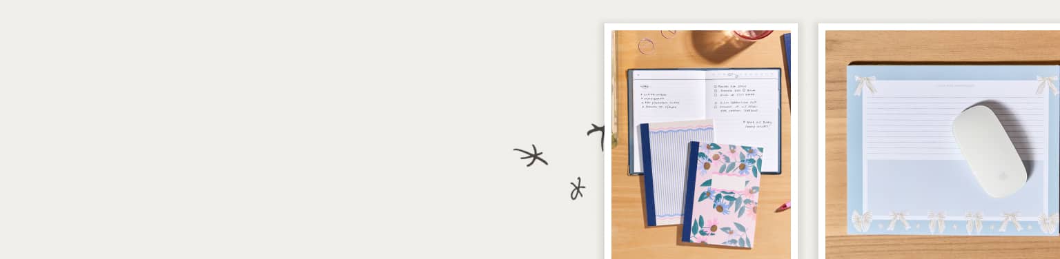 Two polaroid images of assorted best selling accessories.